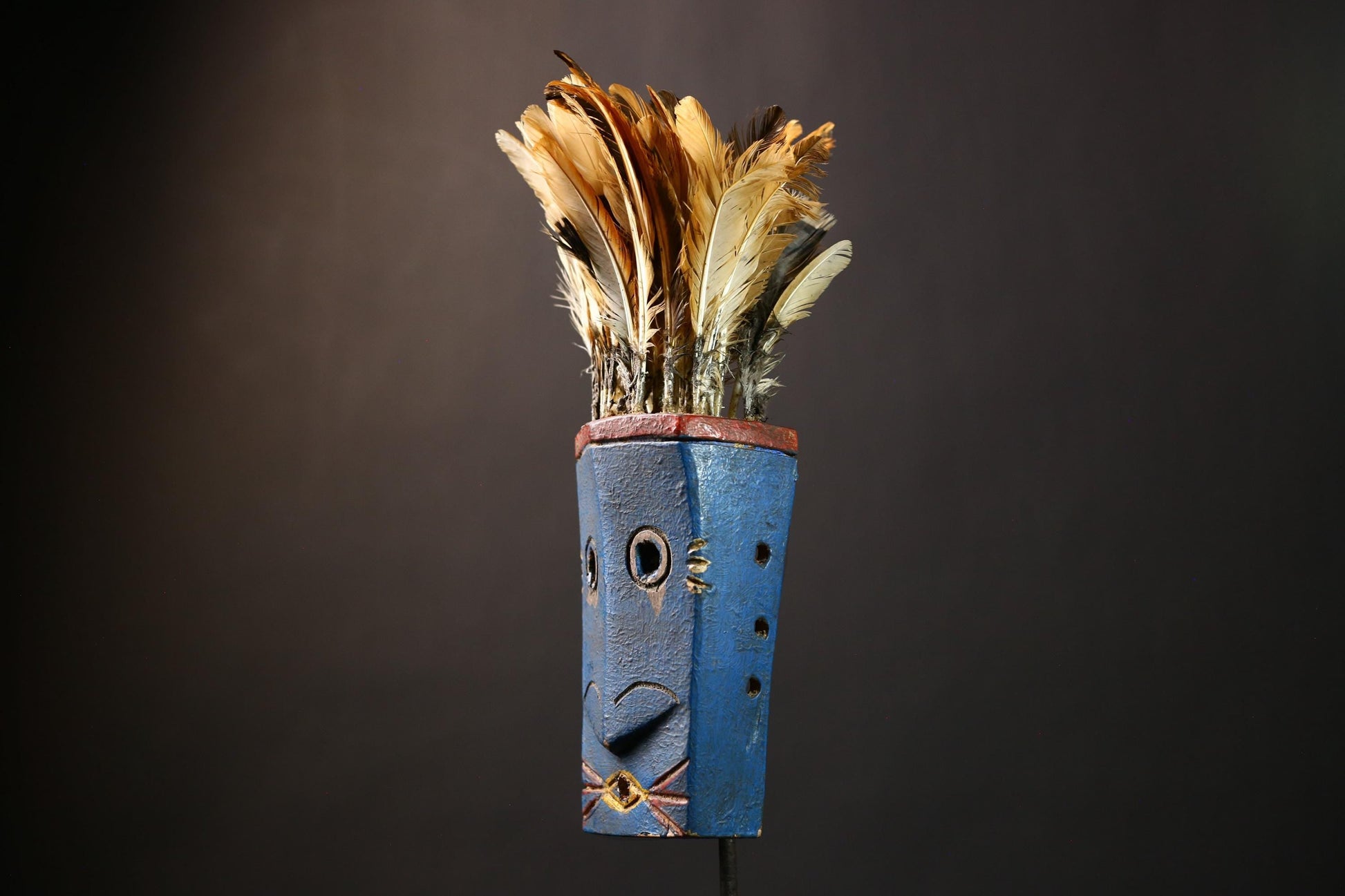 African Tribal Wood Mask 