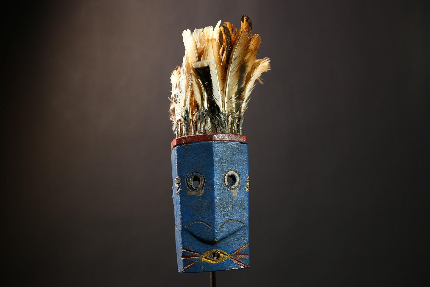 African Tribal Wood Mask 