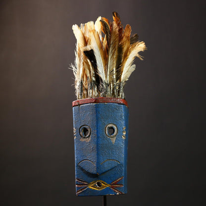 African Tribal Wood Mask 