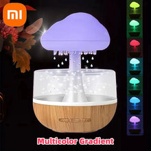 Rain Cloud Humidifier with Colorful Mushroom Cloud Raindrop Atmosphere Lamp