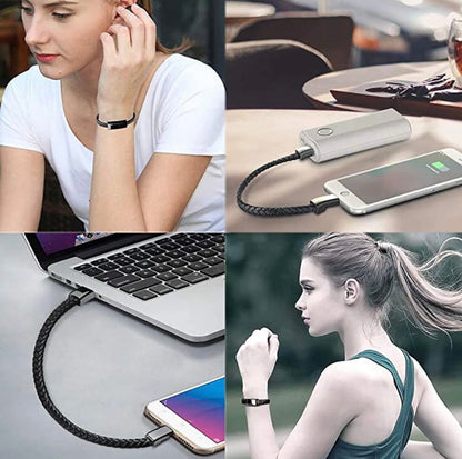 Bracelet USB charging Cable Data Charging Cord For iPhone Android and Type-C