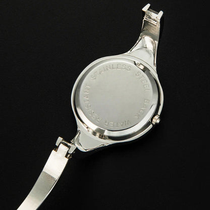 Sleek Bangle Bracelet : Elegant Simple Design Bracelet Watch for Women