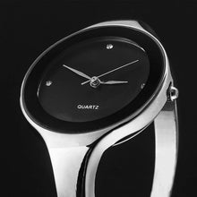 Sleek Bangle Bracelet : Elegant Simple Design Bracelet Watch for Women