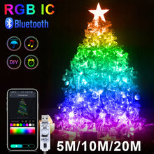 Christmas Tree LED String Lights with Smart Bluetooth App