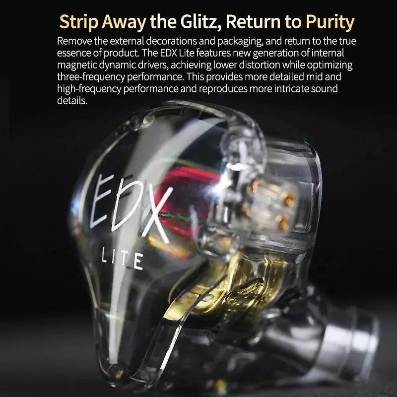 KZ EDX Lite In-Ear Headphones with HIFI Bass and Stereo Sound