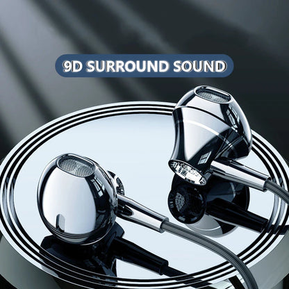 Type-C In-Ear Wired Headphones with Mic for Karaoke and Stereo Music