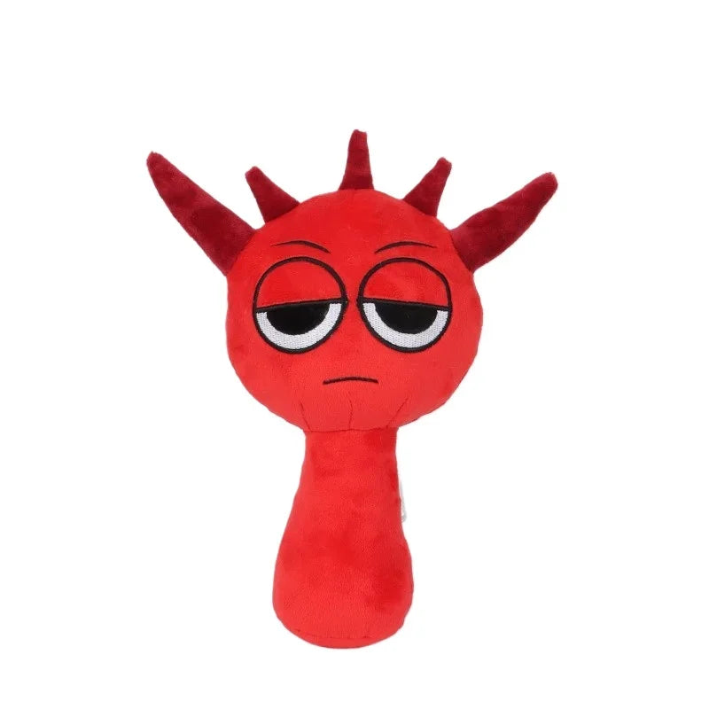 Soft incredibox plush toy for kids featuring cartoon game character

