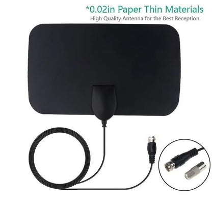 ClearSignal TV Antenna Booster plugged into HDTV for stronger signal

