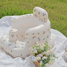 Baby inflatable sitting chair for safe and comfy support during play or feeding

