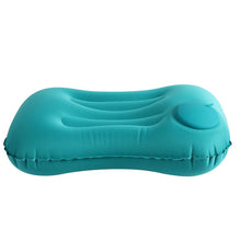 Inflatable travel pillow with neck and waist support for outdoor comfort