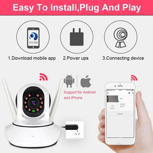 Infrared dome camera for indoor plant room and home security