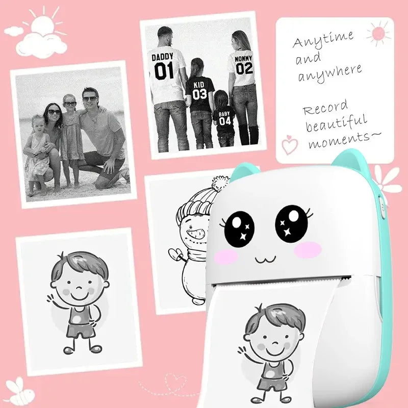 "Portable Thermal Sticker Printer for iOS, Android, and photo tags"