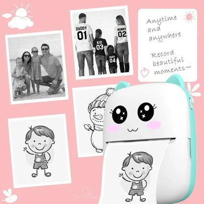 "Portable Thermal Sticker Printer for iOS, Android, and photo tags"