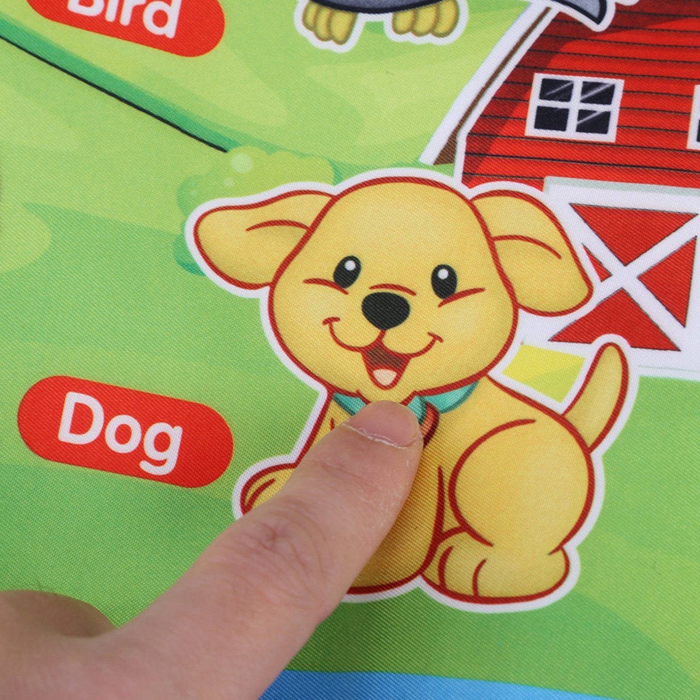 Baby music mat with piano keys and animal sounds for interactive learning

