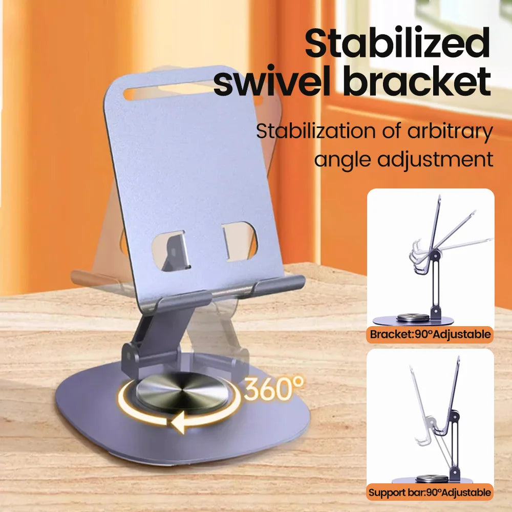 Olaf rotating table cell phone holder desktop stand for iPhone and iPad
