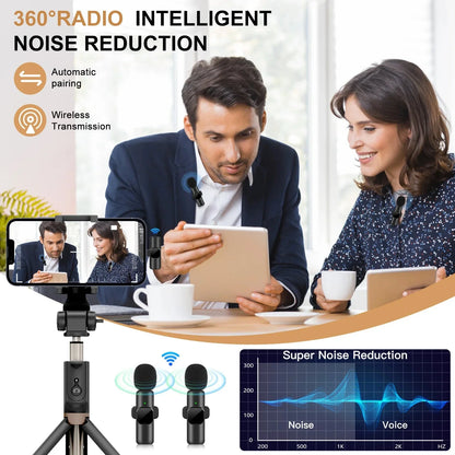 "Portable Lavalier Microphone for iPhone, Android, and live streaming"