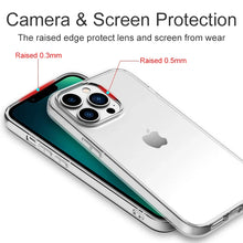 Ultra thin clear silicone case for iPhone, showing the back cover with the Apple logo visible through the transparent material.