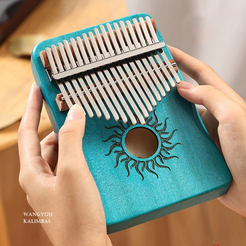Hluru Kalimba Thumb Piano with 17 and 21 keys for beginners and music lovers

