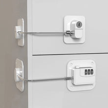 Key-operated baby safety lock for cabinets and refrigerators