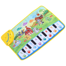 Baby music mat with piano keys and animal sounds for interactive learning

