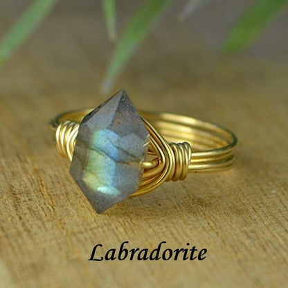 Gemstone Ring with Double Terminated Lapis Lazuli and 925 Sterling Silver – Elegant Jewelry Piece