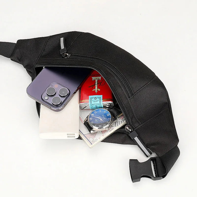 Sports fanny pack for running, travel, and workouts with phone and wallet storage
