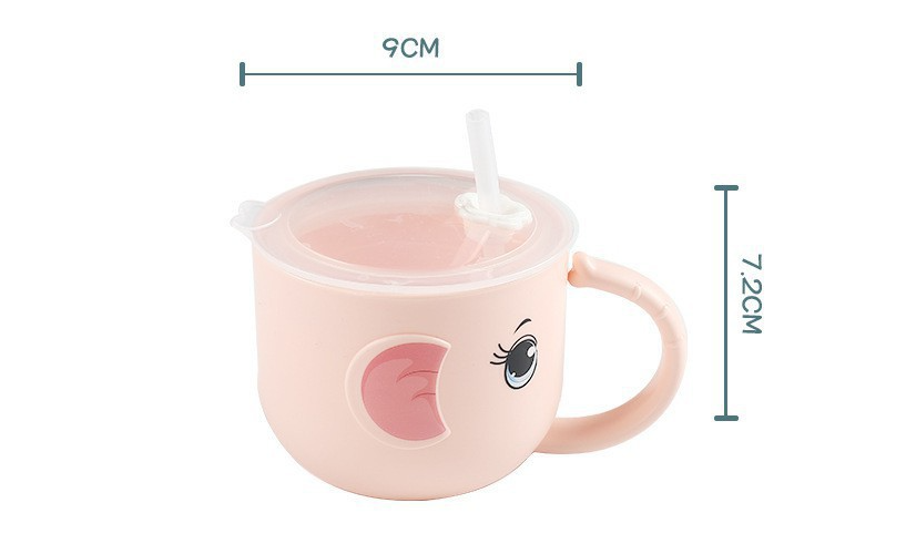 Silicone baby feeding bottle with straw for easy and safe toddler drinking

