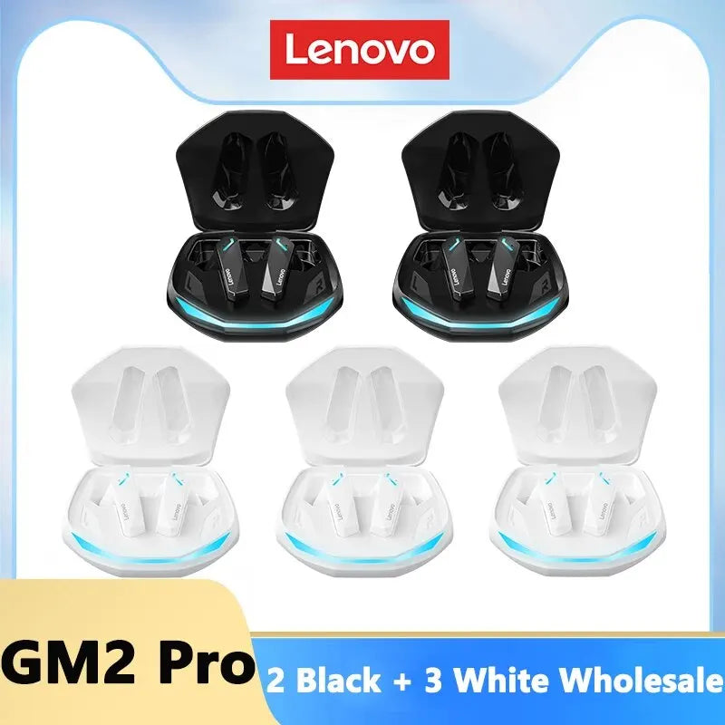 Lenovo GM2 Pro Gaming Earbuds with Bluetooth 5.3 and Noise Reduction Mic