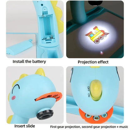 "LED Art Projector for Kids with Drawing Table and Painting Board"

