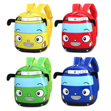 3D cartoon bus school bag for kids in yellow color

