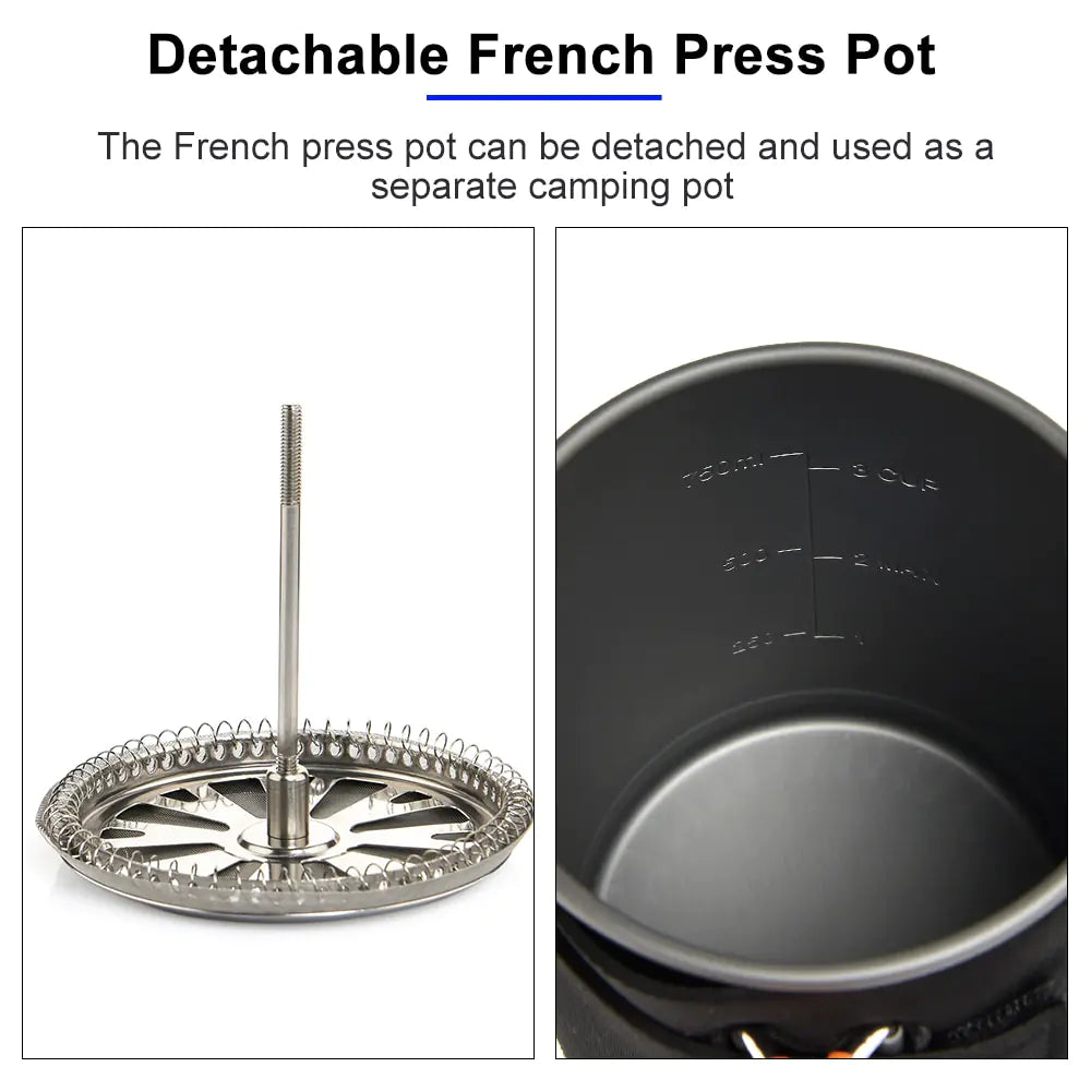 Compact portable camping stove for outdoor cooking during hiking and backpacking trips

