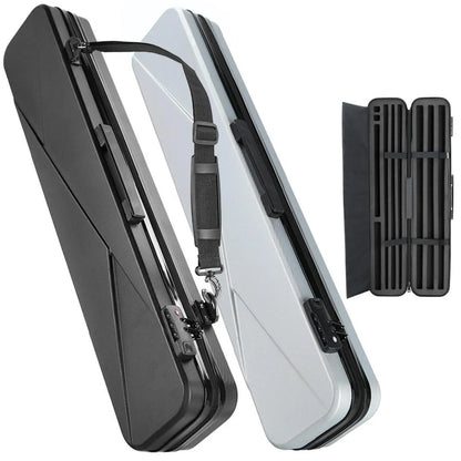 Waterproof billiards pool cue carrying case with lockable hard shell

