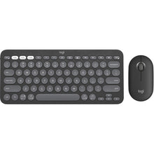 Bluetooth wireless keyboard and mouse Logitech Pebble 2   Combo Tonal graphite