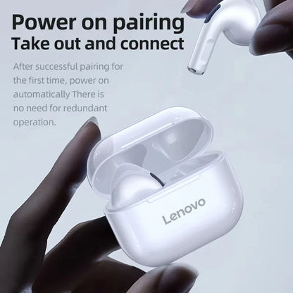 LP40 Bluetooth V5.0 Earphones with anti-sweat lightweight design, stereo sound, and compatibility with smartphones and laptops