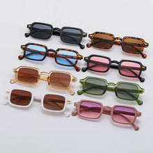 Luxurious rectangle sunglasses for men and women with UV400 protection