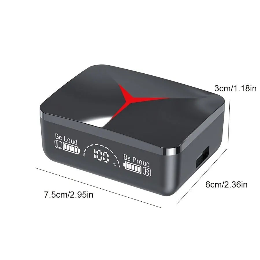 TWS M90 wireless headphones with smart touch and long battery life

