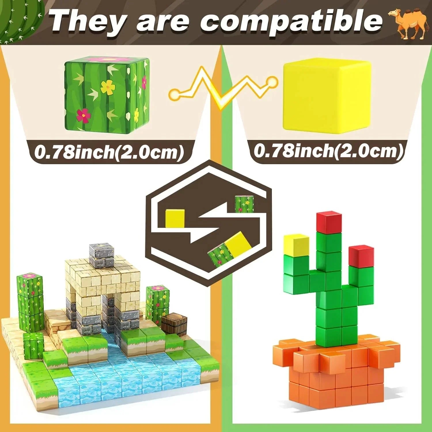 Magnetic Building Blocks Set for Kids - STEM Learning Toy for 3+ Years

