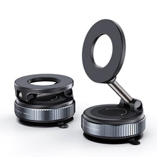 magnetic car phone holder with vacuum suction mount