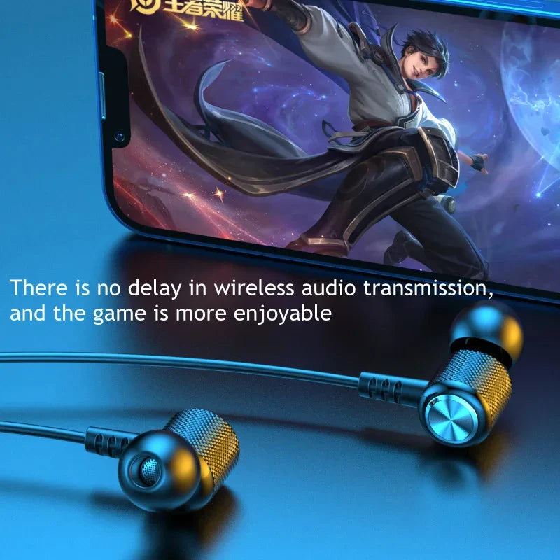 Bluetooth Wireless Magnetic Neckband Earphones for Sports and Calls

