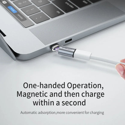 Magnetic cable connector mobile phone adapter with Micro USB and Type C tips
