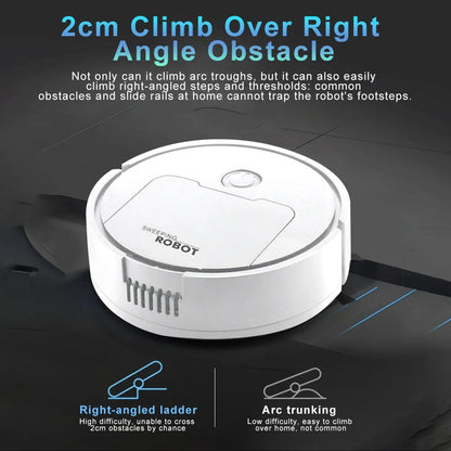 2-in-1 Smart Robotic Vacuum and Mop for Automatic Floor Cleaning