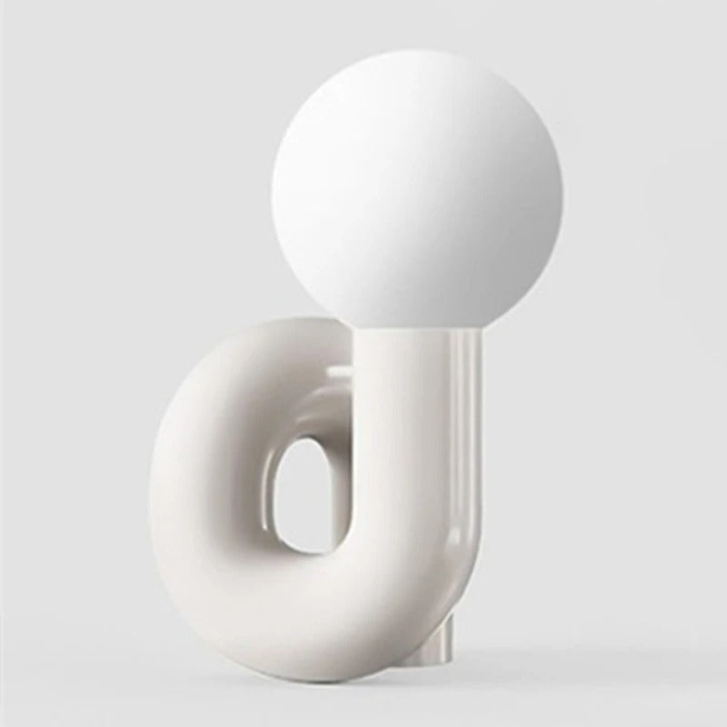 Postmodern Resin Curl Lamp