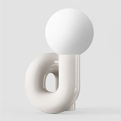 Postmodern Resin Curl Lamp