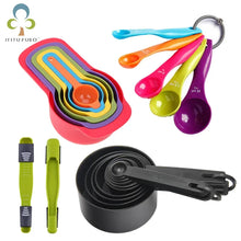Complete kitchen measuring cups and spoons set for accurate baking and cooking measurements

