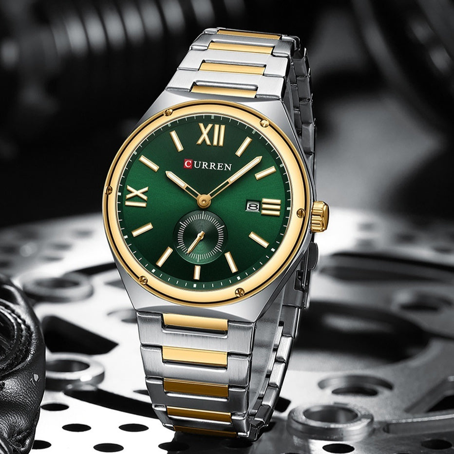 Men's waterproof multifunction calendar quartz watch premium design