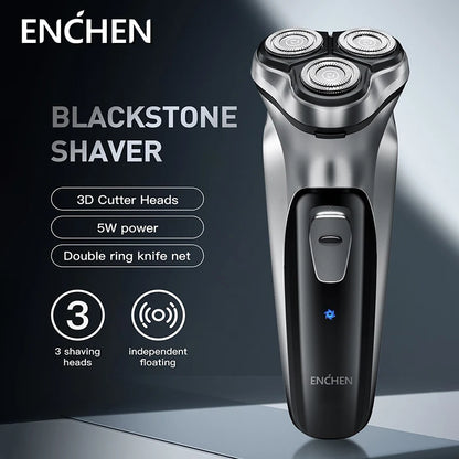 Rechargeable electric shaver ENCHEN Blackstone with 3D floating blade