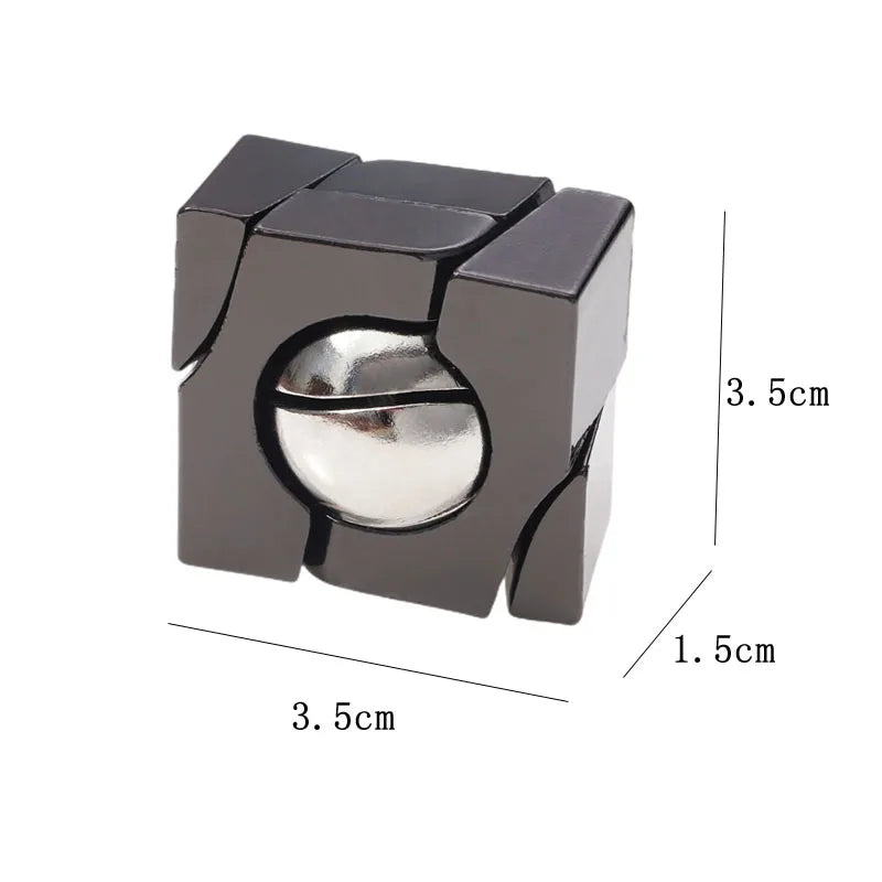 3D brain teaser puzzle metal toy for kids and adults IQ challenge

