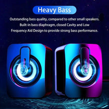 Mini RGB Computer Speaker - RGB Speakers with Dynamic Lights & Bass