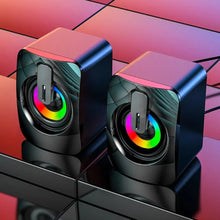 Mini RGB Computer Speaker - RGB Speakers with Dynamic Lights & Bass