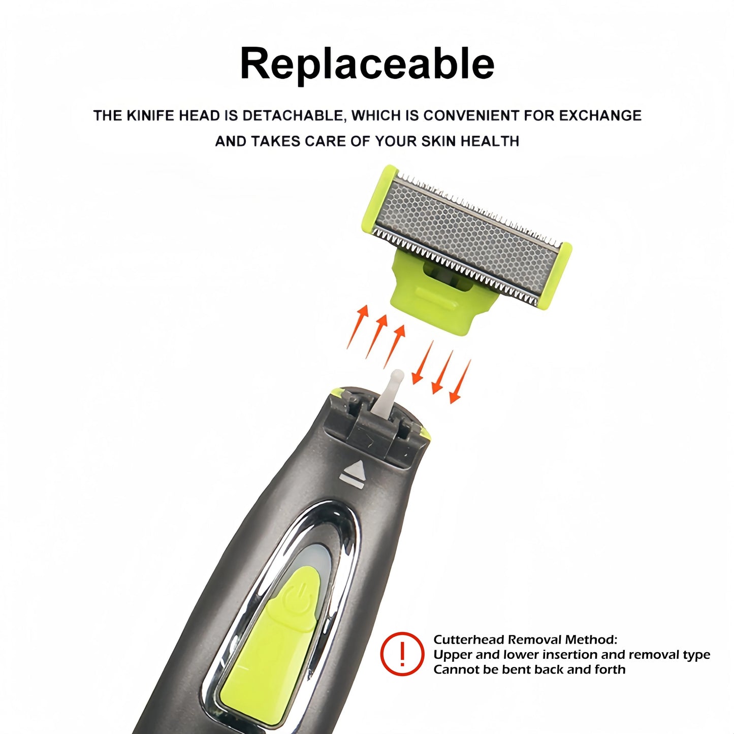 MLG Electric Shaver with USB T blade for full body grooming and washable design for men and women